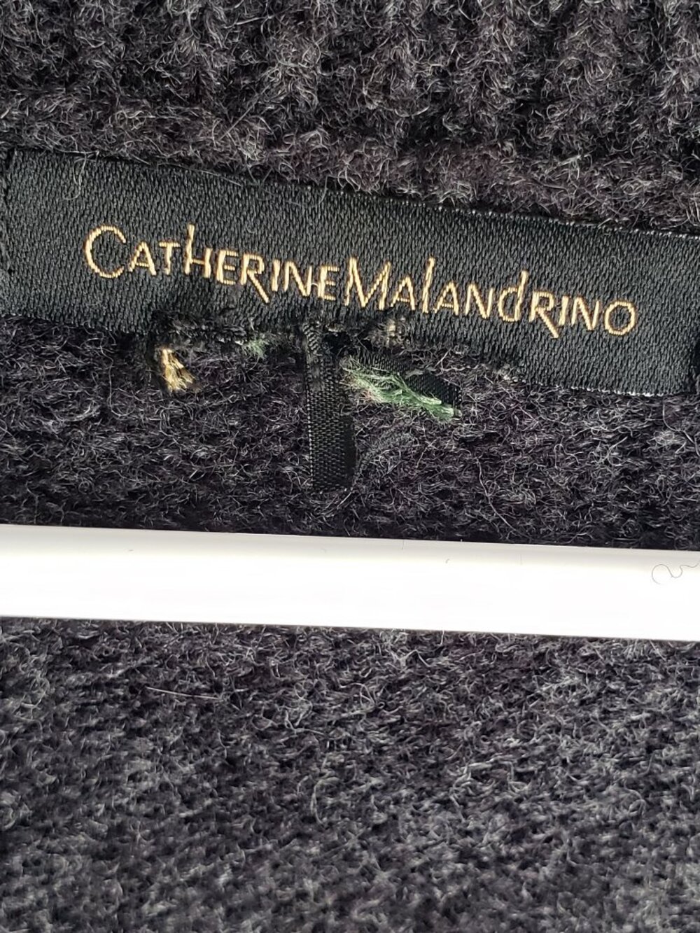 Catherine Malandrino Extra Long Sweater Open style in Dark Grey Size large